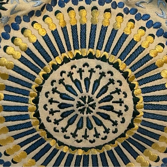 Cole Hann Embroidered Leather Tote Bag with Floral Design - Picture 9 of 9